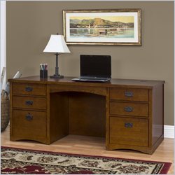 Kathy Ireland Home by Martin Furniture California Bungalow 7-Drawer Wood Executive... by Kathy Ireland