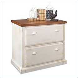 Kathy Ireland Home by Martin Furniture Southampton 2 Drawer Lateral Wood File Storage in Distressed Oyster