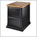 Kathy Ireland Home by Martin Furniture Southampton Onyx Black Vertical 2 Drawer File Storage Cabinet