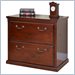 Kathy Ireland Home by Martin Furniture Huntington Club Solid Wood 2 Drawer Lateral File Storage Cabinet in Distressed Cherry