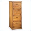 ADD TO YOUR SET: Kathy Ireland Home by Martin Furniture Huntington Oxford 4 Drawer Vertical Wood File Storage Cabinet in Distressed Wheat