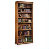 Kathy Ireland Home by Martin Furniture Huntington Oxford 7 Shelf 84H Wood Bookcase in Wheat