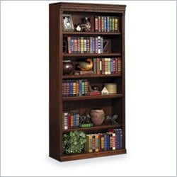 Kathy Ireland Home by Martin Furniture Huntington Oxford 6 Shelf 72 H Wood Bookcase in Burnish