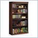 Kathy Ireland Home by Martin Furniture Huntington Oxford 5-Shelf 60" H Wood Bookcases in Burnish