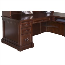 Kathy Ireland Home by Martin Furniture Mount View 74 Executive Desk for Right Hand Facing Keyboard Return