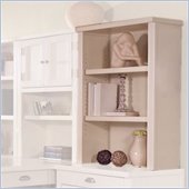Kathy Ireland Home by Martin Furniture Tribeca Loft White Office Open Desk Hutch