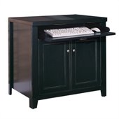 Kathy Ireland Home by Martin Furniture Tribeca Loft  Wood Office Computer Base in Black 