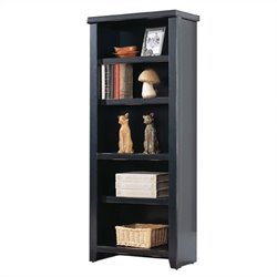 Kathy Ireland Home by Martin Furniture Tribeca Loft Black Bookcase