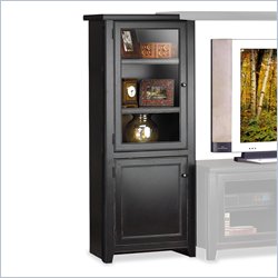 Kathy Ireland Home by Martin Furniture Tribeca Loft Left Pier in Black Finish