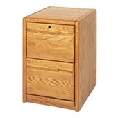 Kathy Ireland Home by Martin Furniture Contemporary 2 Drawer Vertical Wood File Storage Cabinet in Oak
