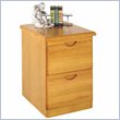 ADD TO YOUR SET: Kathy Ireland Home by Martin Furniture Waterfall 2 Drawer Vertical Wood File Cabinet in Oak