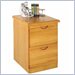 Kathy Ireland Home by Martin Furniture Waterfall Vertical Wood File Storage Cabinets Oak