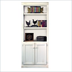 Kathy Ireland Home by Martin Furniture Southampton 5 Shelf Wood Bookcase in Oyster