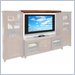 Kathy Ireland Home by Martin Furniture Tribeca Loft Cherry Entertainment Center Bridge