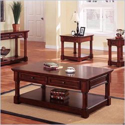 Kathy Ireland Home by Martin Furniture Mount View Cherry Cobblestone Coffee Table