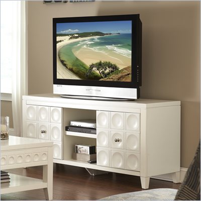 Kathy Ireland by Martin Crescent TV Stand in White