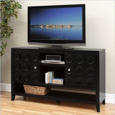 Kathy Ireland by Martin Crescent  36" Tall TV Stand in Black