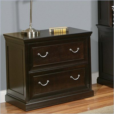 Kathy Ireland By Martin Fulton Office 2 Drawer Lateral Wood File in Rich Espresso