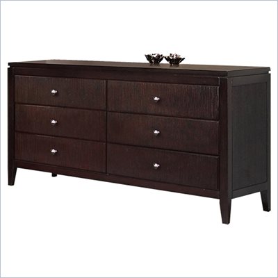 Martin Furniture Grove 6 Drawer Dresser in Terra