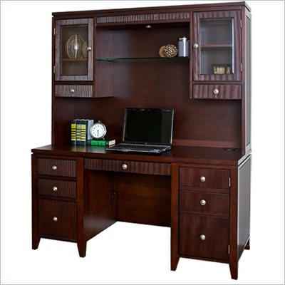 Martin Furniture Grove Efficiency Credenza with Hutch