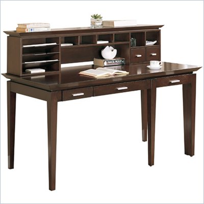 Martin Furniture Studio West Desk with Pull-out Return and Hutch