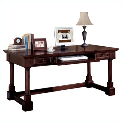 Kathy Ireland Home by Martin Furniture Mount View Wood Writing Desk in Cherry Cobblestone