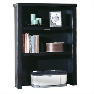 Kathy Ireland Home by Martin Furniture Tribeca Loft Black Open Hutch