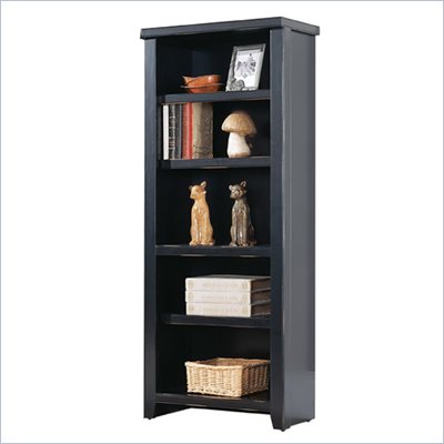 Kathy Ireland Home by Martin Furniture Tribeca Loft Black Bookcase