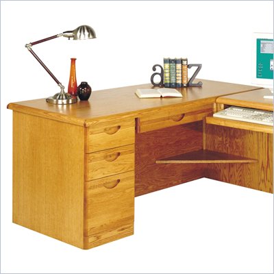 Kathy Ireland Home by Martin Furniture Waterfall Desk for Right Hand Facing Return
