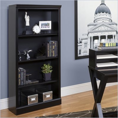Kathy Ireland by Martin Worx Open Bookcase in Black