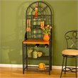 Southern Enterprises Dome Bakers Rack with Wine Storage