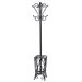 Southern Enterprises Brighton Coat Rack and Umbrella Stand in Painted Black