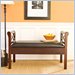 Southern Enterprises Faux Leather Espresso Storage Bench
