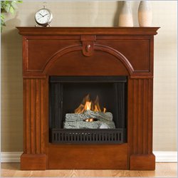 Southern Enterprises Marcus Classic Mahogany Fireplace