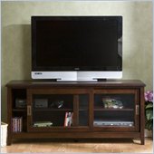 Southern Enterprises Brown Wood TV Stand
