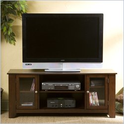 Southern Enterprises Carlise Espresso Wood TV Stand
