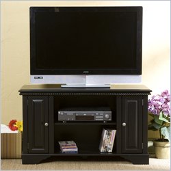 Southern Enterprises Trenton Black Wood TV Stand