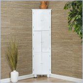 Southern Enterprises White Corner Storage Tower