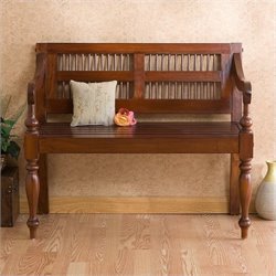 Southern Enterprises Classic Mahogany Bench Best Price