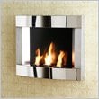 Southern Enterprises Stainless Steel Wall Mount Gel Fireplace