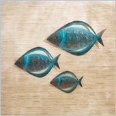 Southern Enterprises Fish Wall Art Set of 3