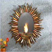 Southern Enterprises Spiral Sunburst Wall Mount Gel Fuel Sconce