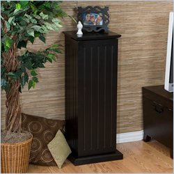 Southern Enterprises Black Media Storage Pedestal
