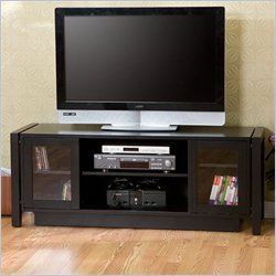 Southern Enterprises Black TV Stand/ Media Console