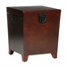 Southern Enterprises Wood Espresso Square Pyramid Trunk End Table