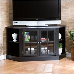 Southern Enterprises Thomas Black Corner Media Stand