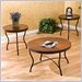 Southern Enterprises Stratford 3 Piece Cherry Table Set