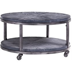 Southern Enterprises Contemporary Black Cocktail Table