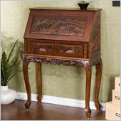 Southern Enterprises Hand Crafted Wood Front Desk