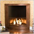 Southern Enterprises Copper Finish Corner Gel Fireplace